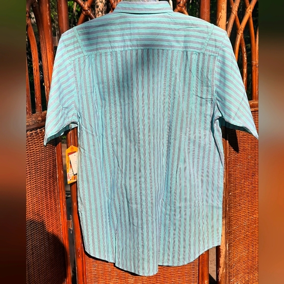 🆕️ Baxter Vintage 90s Short Sleeve Dress Shirt - Picture 8 of 8